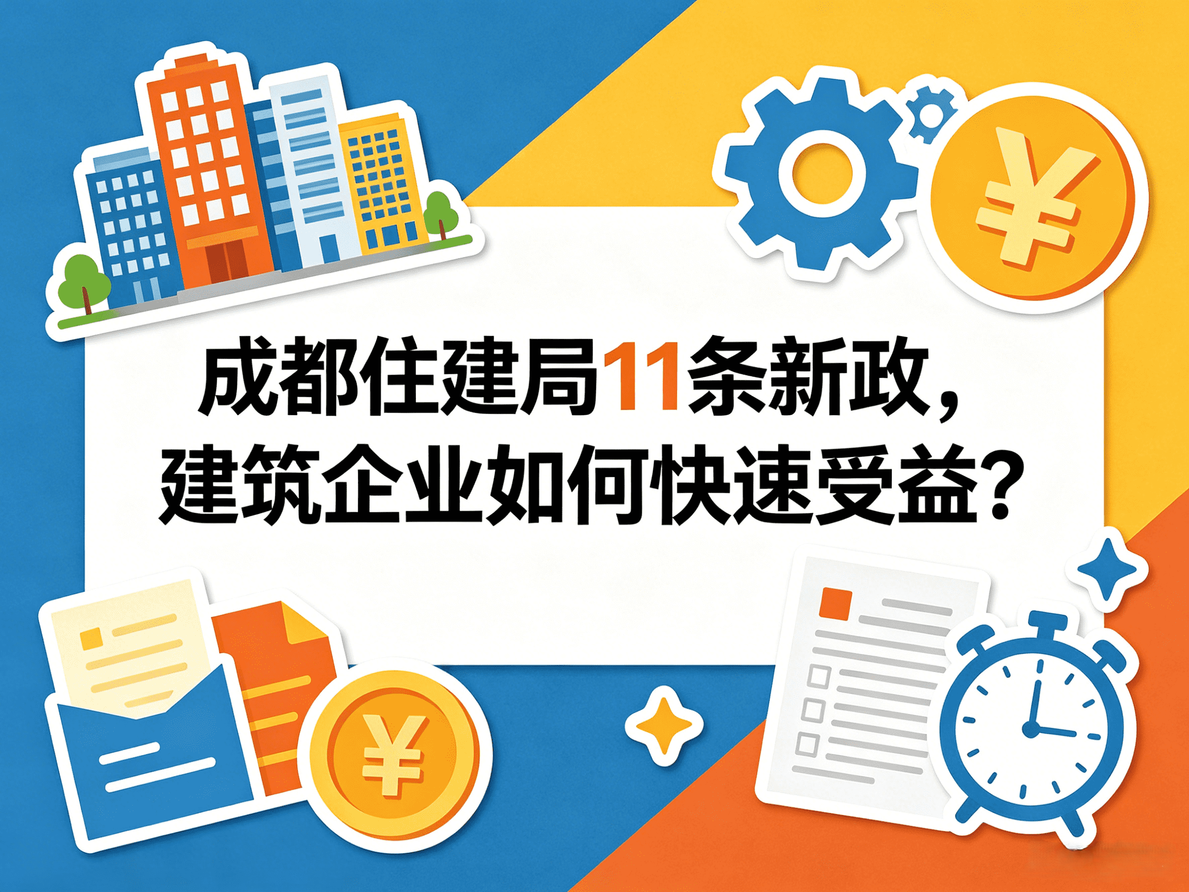 成都住建局11条新政，建筑业实现交地即开工