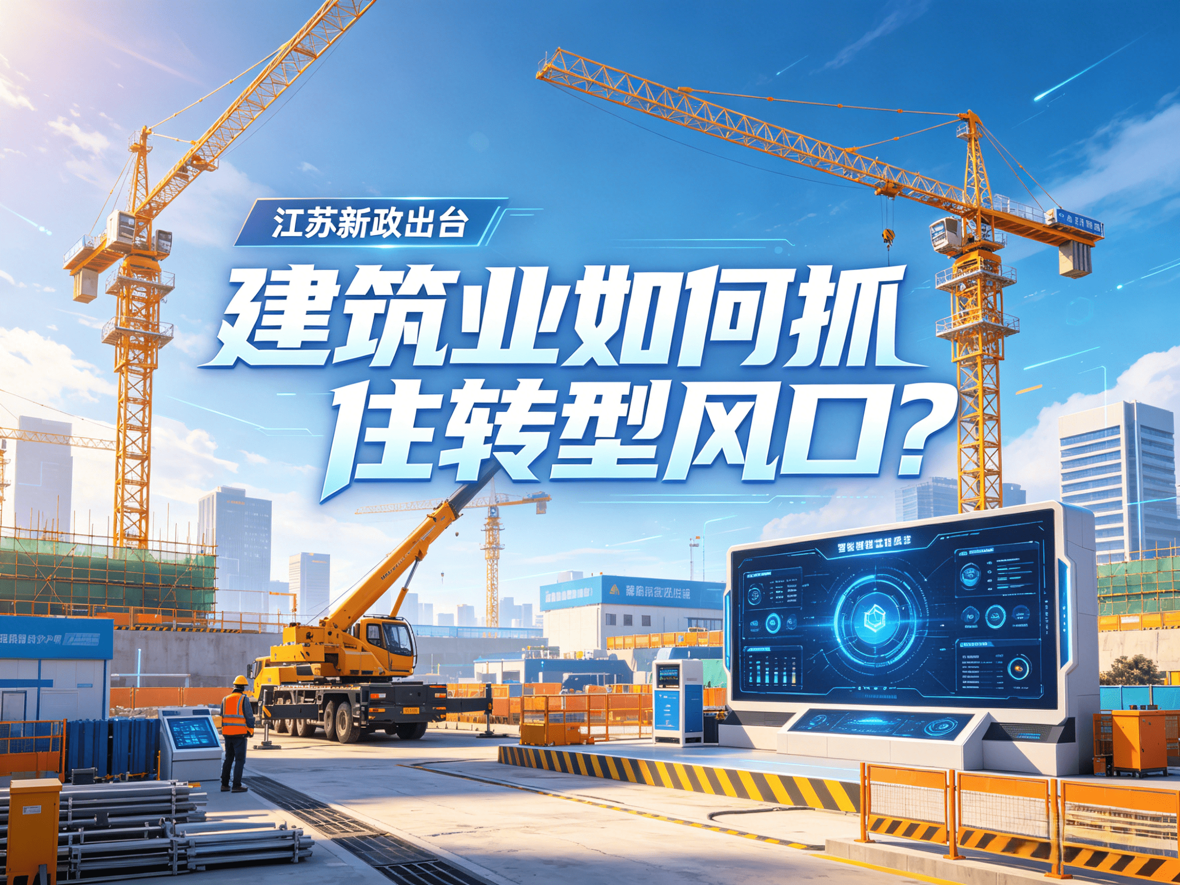 江苏新政出台，建筑业如何抓住转型风口？