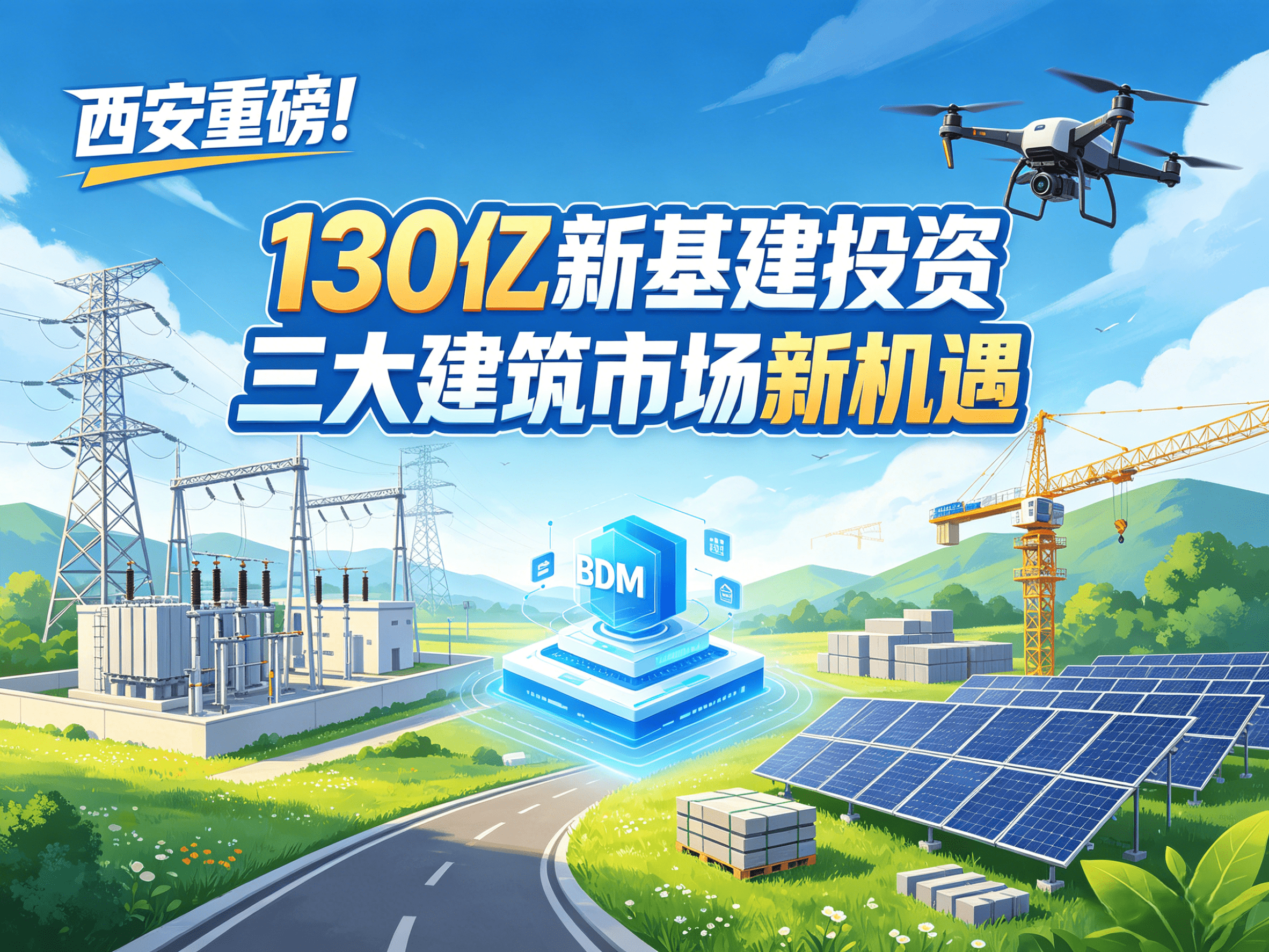 西安重磅！130亿投资带动建筑市场！