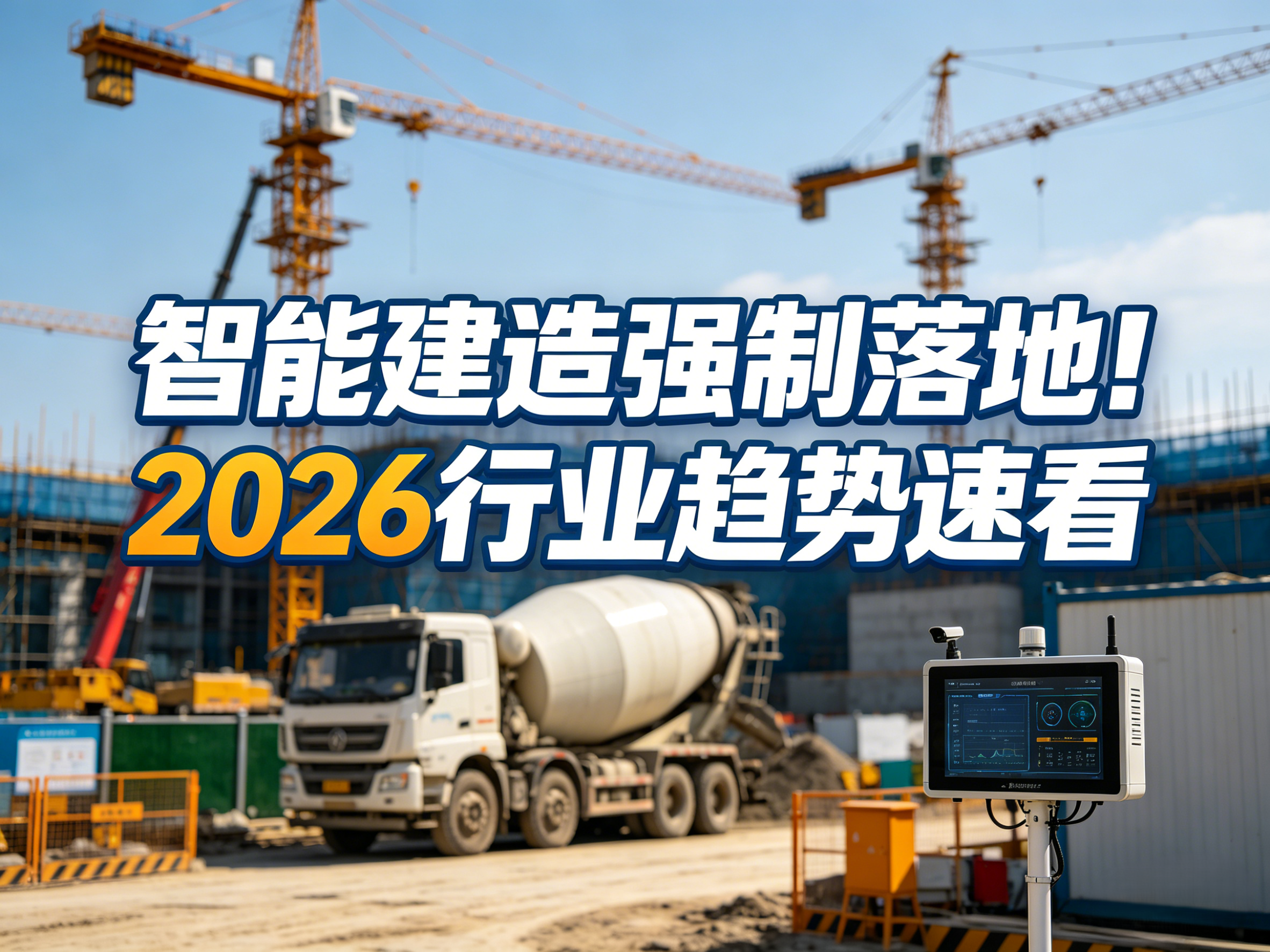智能建造强制落地！2026行业趋势速看